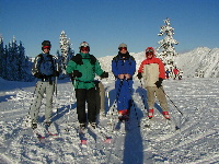Tim, Doug, Ken, and Todd at the top of Hogsback